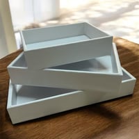 طقم صواني جلد 3 قطع