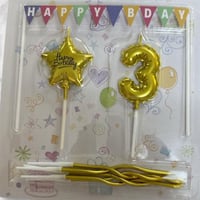 شمع ميلاد العمر مع زينة