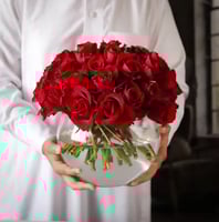 فازة دائري شفاف ثلاث مقاسات