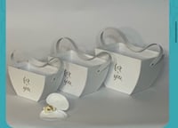 طقم بوكس ورد كرتون 3 قطع