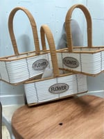 طقم سلة خوص عدد 3