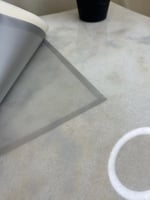 ورق تغليف بلاستك شفاف مع ايطار لون