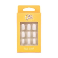 اظافر صناعية شكل اوفيل ابيض من جليتز - 8