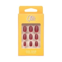 اظافر صناعية شكل اوفال تانقو ريد من جليتز - 5