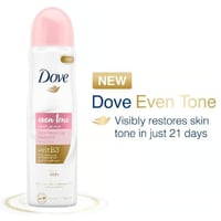 مزيل عرق بخاخ موحد اللون البشرة من دوف - 150مل