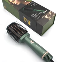 فرشاة شعر حراري مصففة ومملسة 2 في 1 1000 واط يعمل...