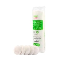 قطن شرائح دائري عضوية من بيور لايف - 80قطعة