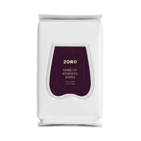 مناديل لإزالة المكياج من زورو - 50منديل