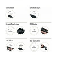 فرشاة سيراميك لتمليس الشعر اتش اس 60 الشعر من بيور...