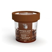 صابون الاستحمام مع ملح التقشير بخلاصة القهوة من وا...