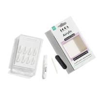 اظافر تركيب شكل الموند ابيض لؤلؤي من لوكا - A2