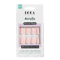 اظافر تركيب شكل الموند وردي فرنسي من لوكا - A5