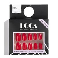 اظافر تركيب شكل بيضاوي أحمر من لوكا- N4