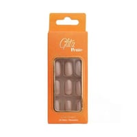 اظافر صناعية بتيت شكل اوفال كوبير من جليتز - 6