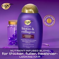 شامبو شعر البيوتين والكولاجين من او جي اكس - 385مل