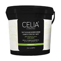 مقشر رغوي بالسكر والملح بالليمون والنعناع من سيليا...