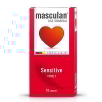 واقي ذكري حساس تايب 1 من ماسكولان - 10قطعة