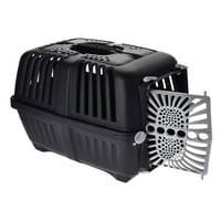 ناقل بلاستيك للحيوانات الأليفة من ام بي اس - اسود