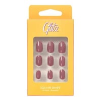 اظافر صناعية شكل اوفال سلفر من جليتز - 16