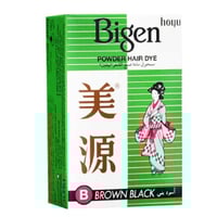 صبغة شعر بودرة اسود بني Bمن بيجين - 6جرام