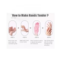 قفازات جل لترطيب وتنعيم اليدين بزيت الجوجوبا من سب...