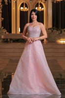 فستان سهرة أحلام اللؤلؤ