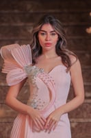 فستان سهرة أريا بالكتف المنحوت