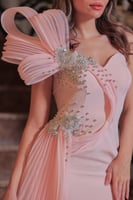 فستان سهرة أريا بالكتف المنحوت