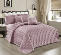 مفرش مضغوط - مخملي مزدوج 6 قطع