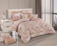 مفرش سيرين - صيفية مفرد ونص 5 قطع