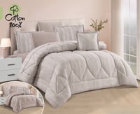 مفرش فلورا - قطن 100% - مزدوج 7 قطع