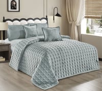 مفرش مخملي - شتوي مفرد ونص 4 قطع