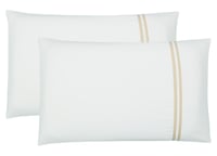 مفرش نرجس – صيفي مطرز - مزدوج 7 قطع – بيج + سكري