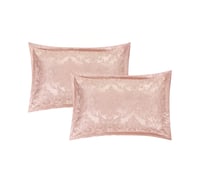 مفرش عرائسي شانيل فاخر مزدوج 8 قطع - لون زهري