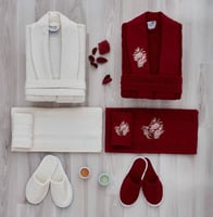 طقم روب استحمام تركي ١٠ قطعة