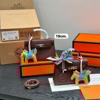 شنط ايرميز كيلي بحجم صغير 19 سم لون بني شوكولا