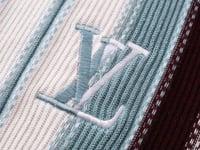 سيت لويس فيتون كروشيه رجالي قميص وشورت مخطط أزرق و...