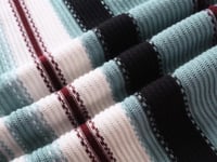 سيت لويس فيتون كروشيه رجالي قميص وشورت مخطط أزرق و...