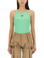 قميص بدون أكمام أخضر- فيندي