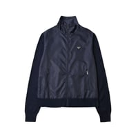 كارديغان صوف رجالي برادا بسحاب لون أسود