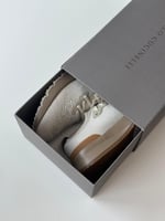 حذاء رجالي برونيللو كوتشينللي قماش منسوج بلون بيج