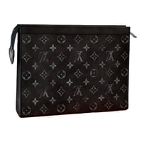 محفظة بسحاب لويس فيتون رجالي مونوغرام أسود وأبيض ف...