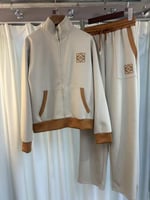 بدلة رياضية نسائية لويفي قطعتين بنطال وجاكيت بيج و...