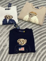 بلوفر بولو رالف لورين للجنسين بتطريز الدب اللطيف ل...