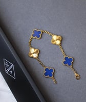 إسوارة فان كليف زهرة الهامبرا الشهيرة لون ذهبي وني...