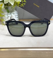 عدسات شمسية للرجال توم فورد بإطار مربع لون أسود