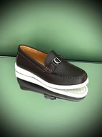 لوفرز ديور رجالي حذاء مسطح جلد بلون بني