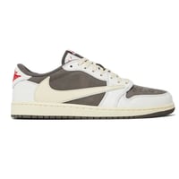 نايك شوز ايرجوردن لو1 × ترافيس سكوت أبيض ورمادي