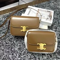 حقيبه سيلين تيين تريوموف نسائية بلون شوكو مشبك ذهب...