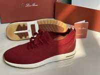 لورو بيانا سنيكرز لورو بيانا قماش عنابي رياضي